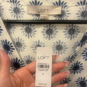 Loft brand new with tags linen blend romper